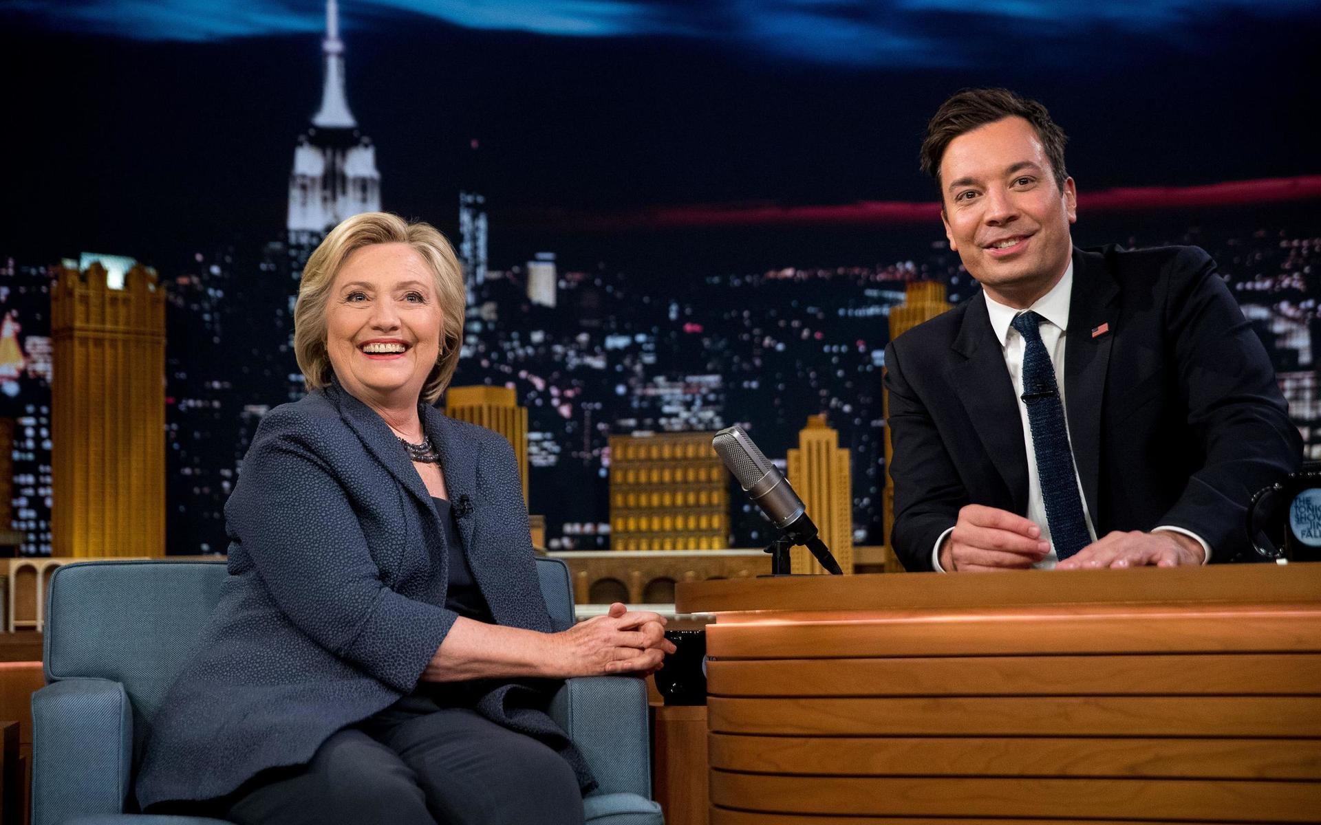 Demokraternas före detta presidentkandidat  Hillary Clinton har besökt Jimmy Fallon i hans talkshow ”The Tonight Show”