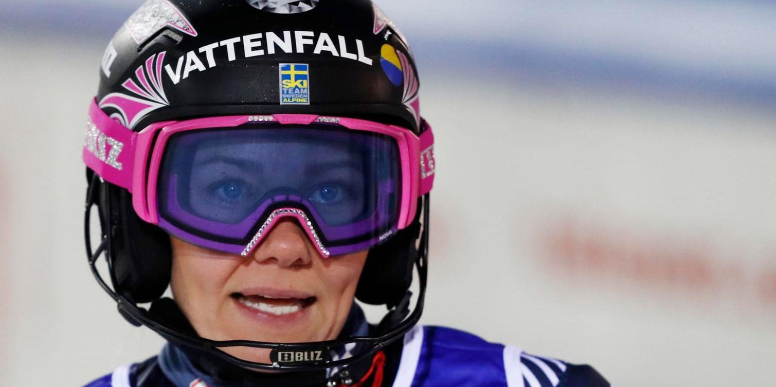 Frida Hansdotter hoppas på ett formbesked i VM-genrepen i storslalom och slalom i Maribor. Arkivbild.