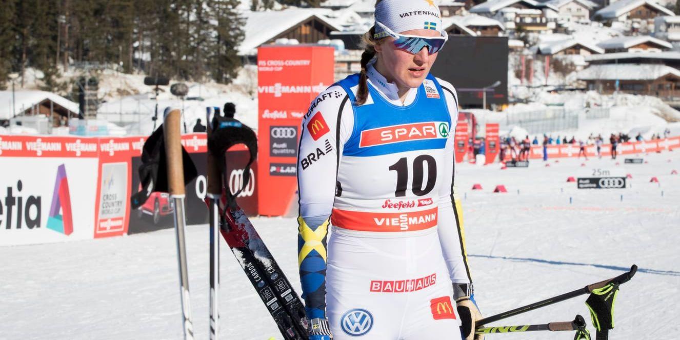 Linn Sömskar lämnar Tour de Ski på grund av förkylning. Arkivbild.