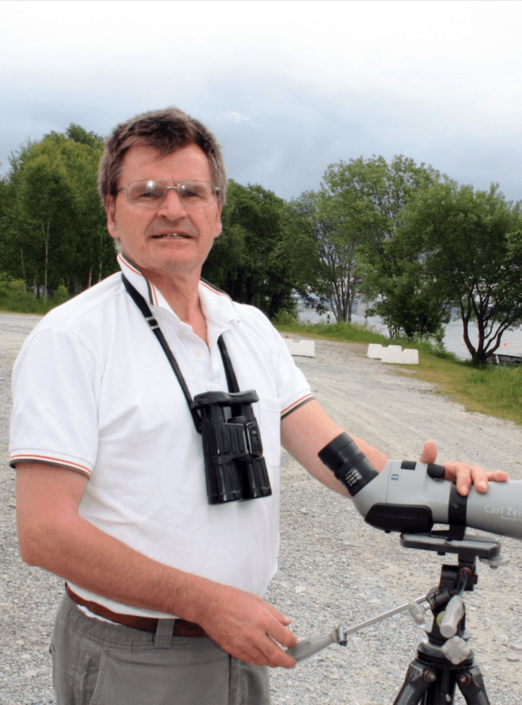 Per Undeland var den som såg den första ägretthägern i Stenungsund 2014.