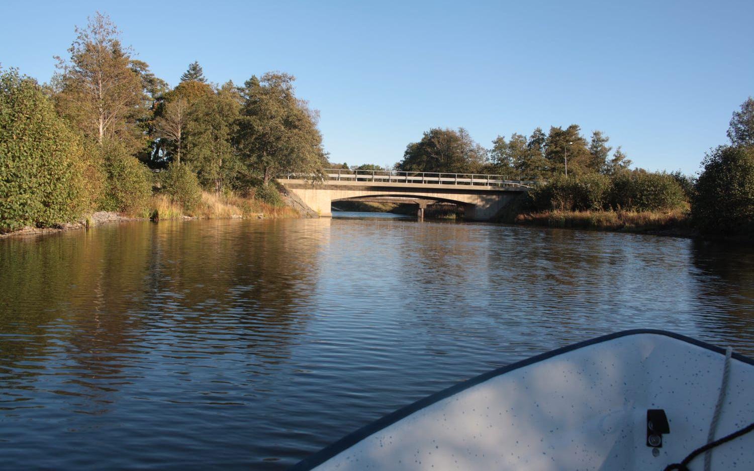 Båtfärden går under flera broar.