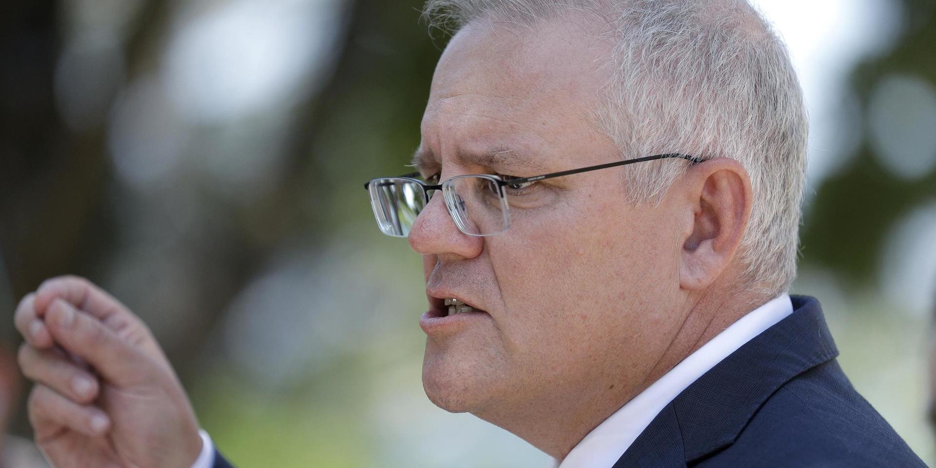 Australiens premiärminister Scott Morrison (bilden) skakas av att en av hans ministrar har anklagats för våldtäkt.