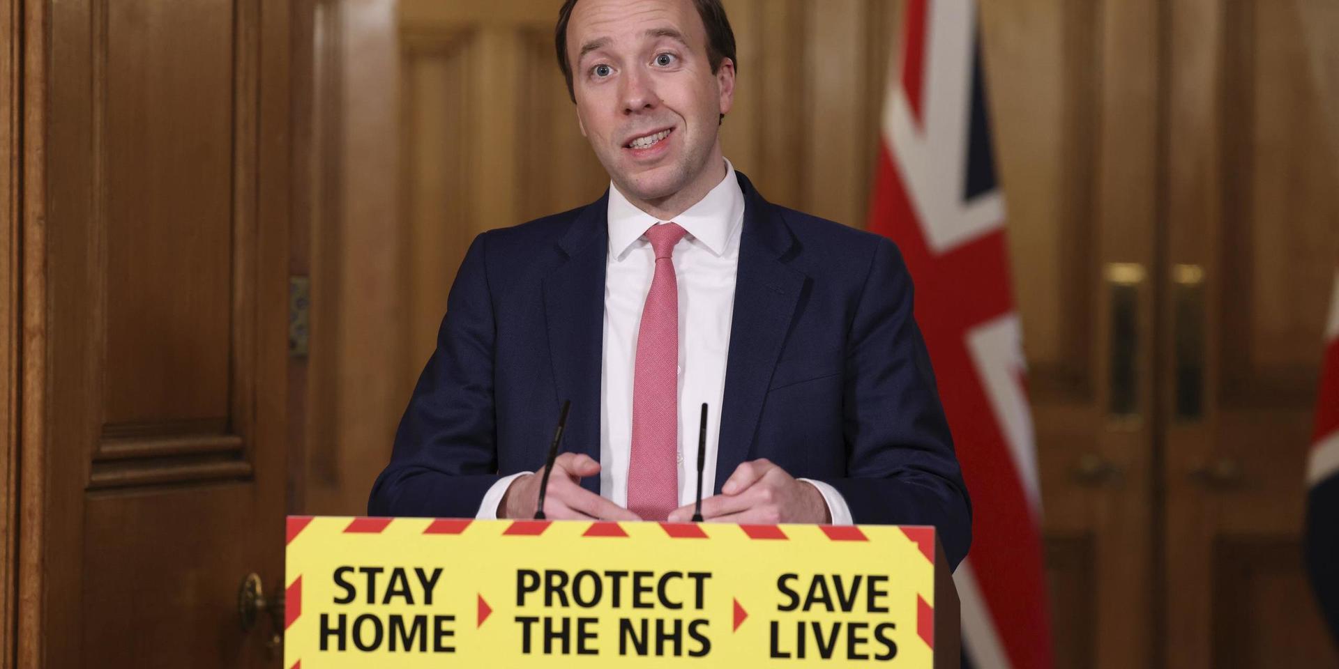 Den brittiske hälsoministern Matt Hancock gläds över 'extremt goda nyheter' i en virusstudie.