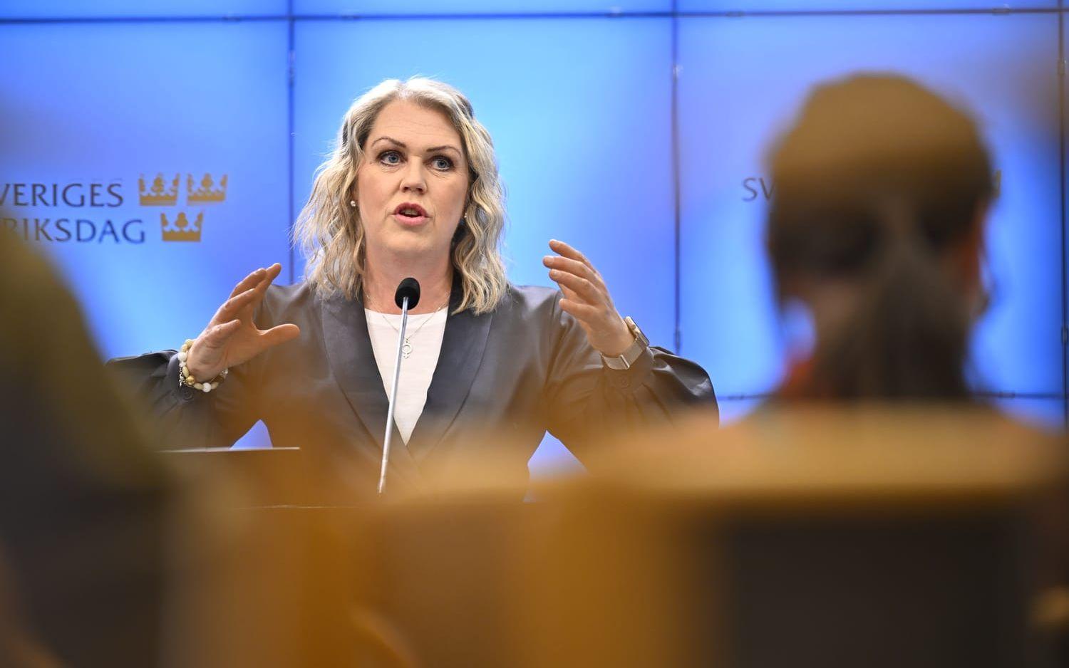 Lena Hallengren, gruppledare för Socialdemokraterna.