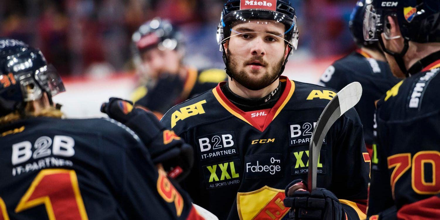 Djurgårdens skyttekung Emil Bemström har skrivit NHL-kontrakt med Columbus. Arkivbild.