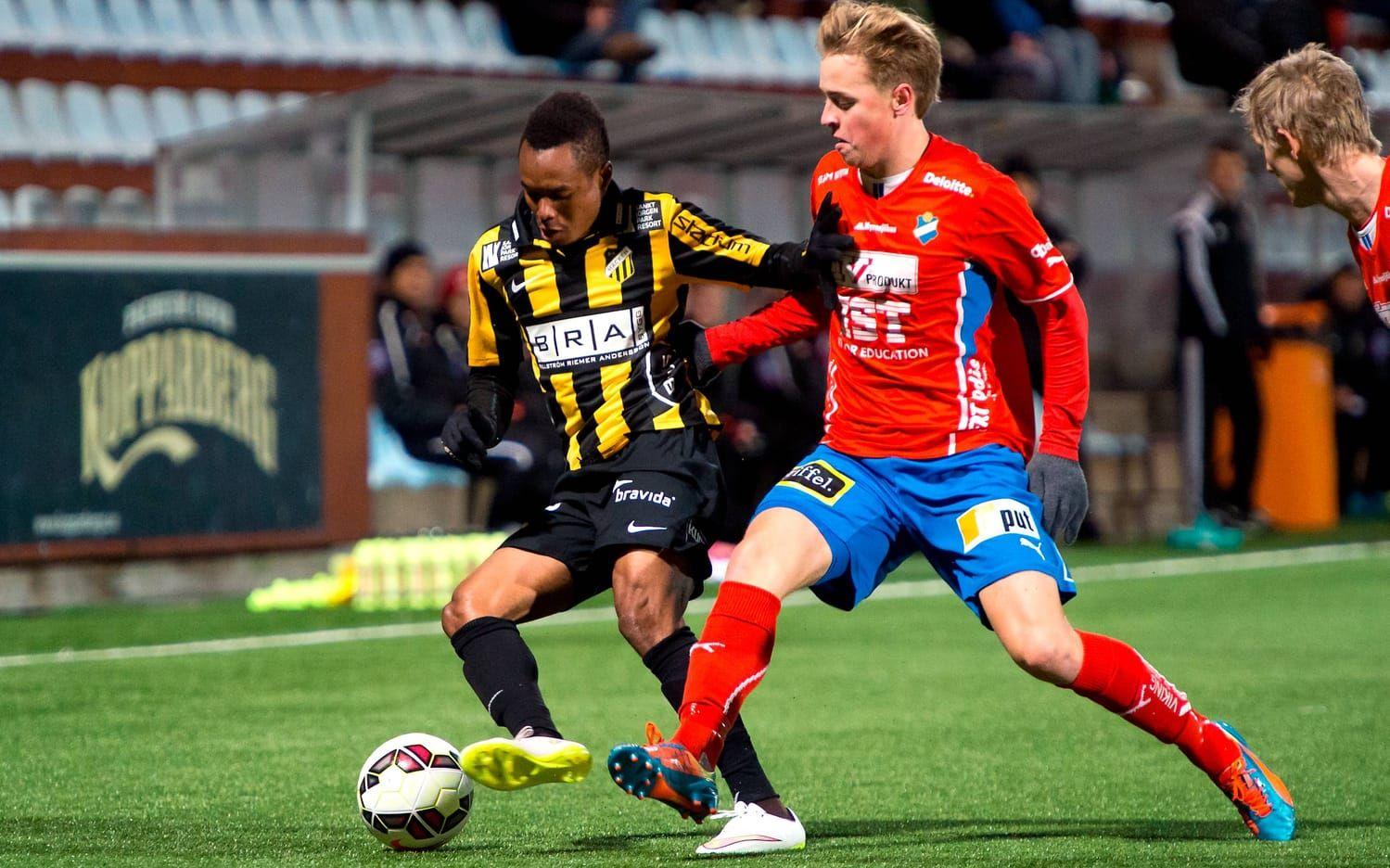 Under 2015 och 2016 har Robin Strömberg spelat i Östers IF. Här i en cupmatch mot Häcken. Bild: Bildbyrån