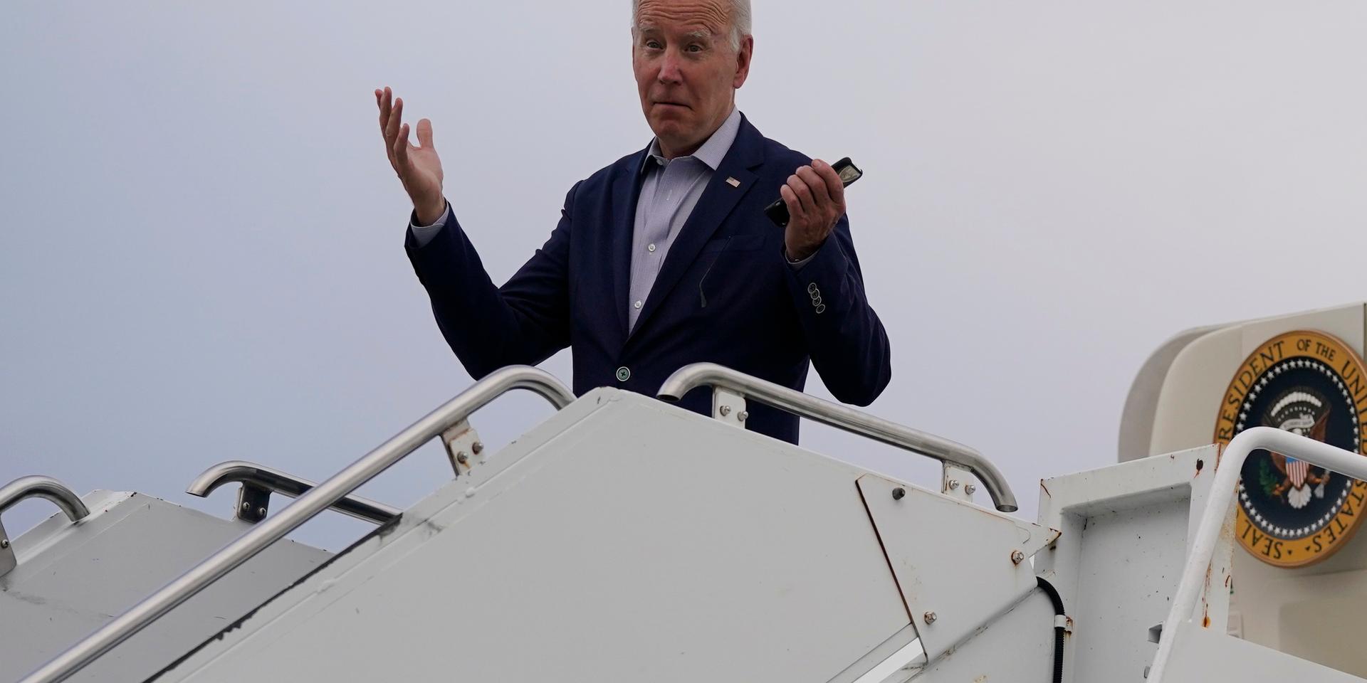 Stödet för president Joe Biden sviktar. Arkivbild.