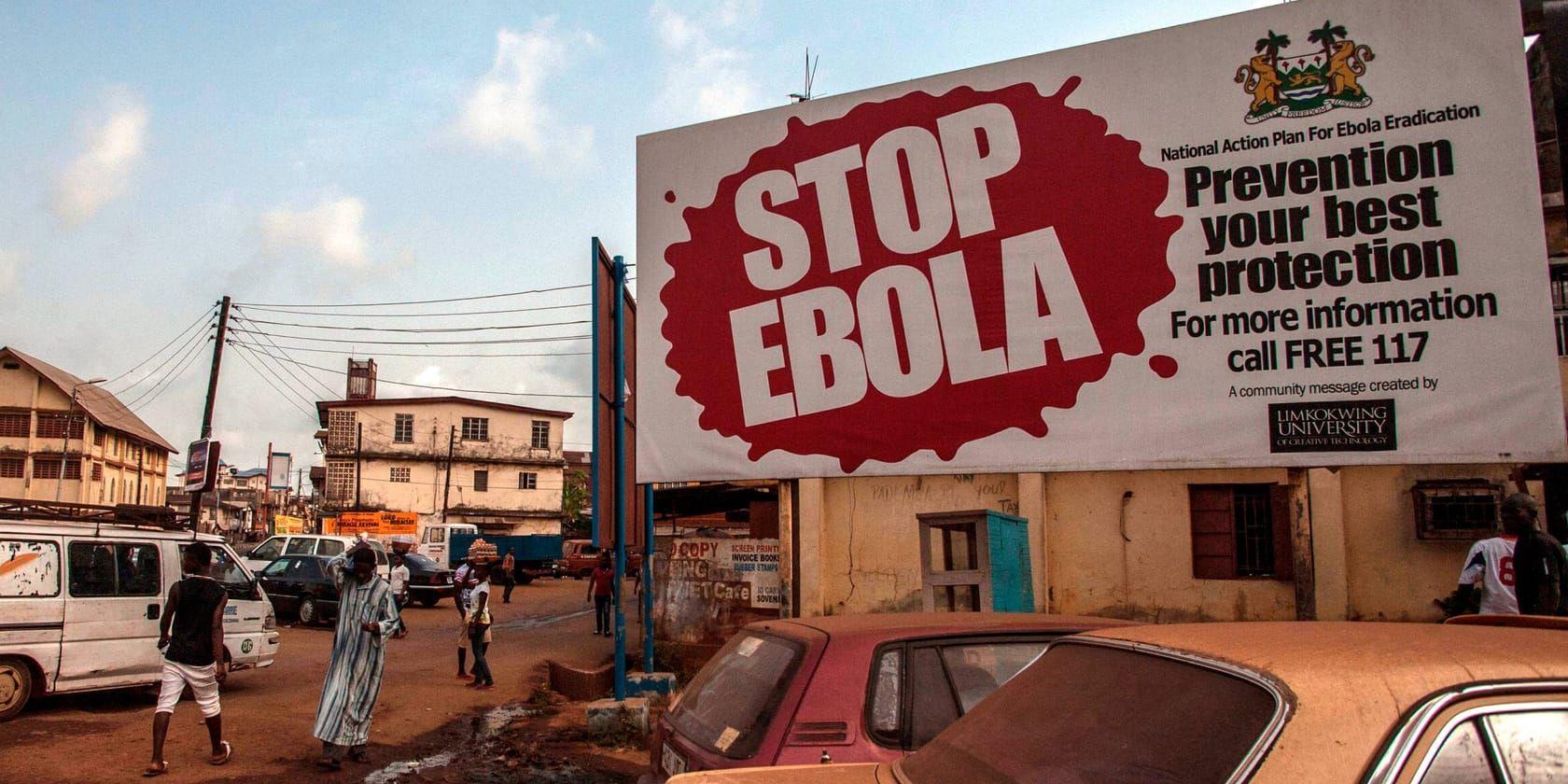 Under 2014 och 2015 drabbades de västafrikanska länderna Guinea, Sierra Leone och Liberia av ett omfattande utbrott av ebola. Arkivbild.