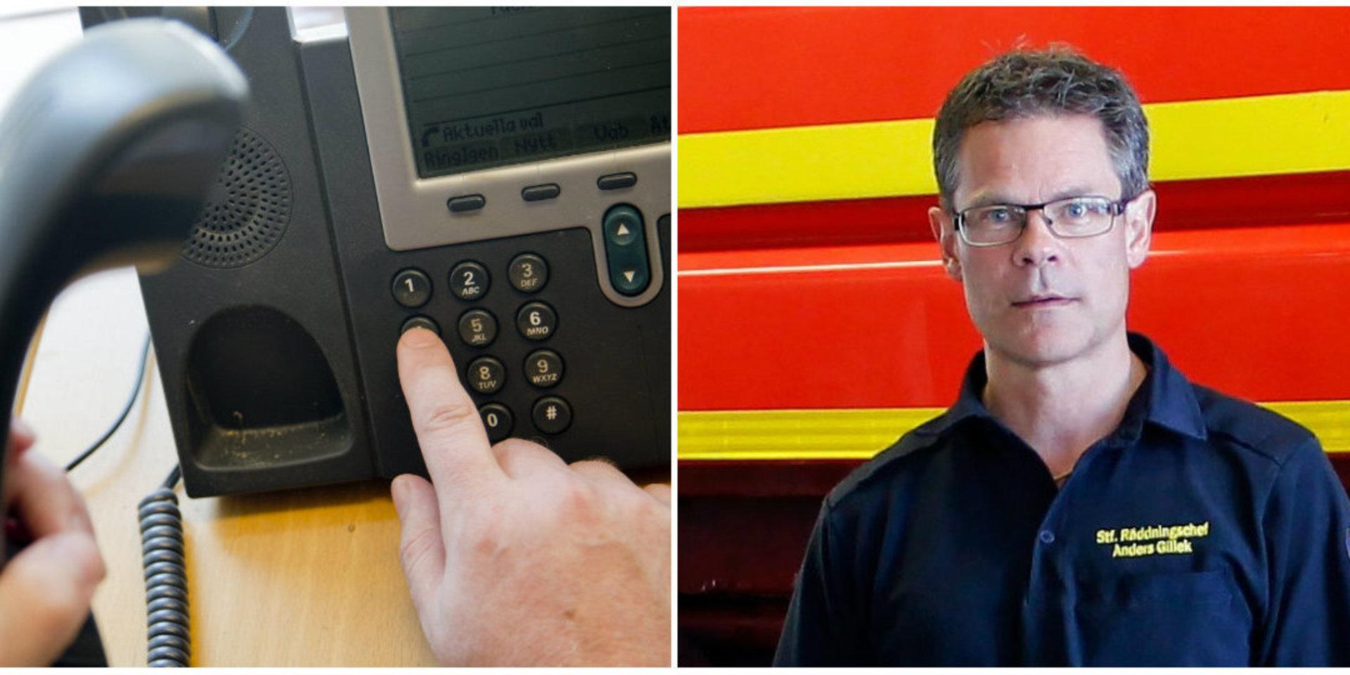 En person har blivit uppringd av någon som påstår sig samla in pengar till räddningstjänsten, säger ställföreträdande räddningschef Anders Gillek vid Närf.
