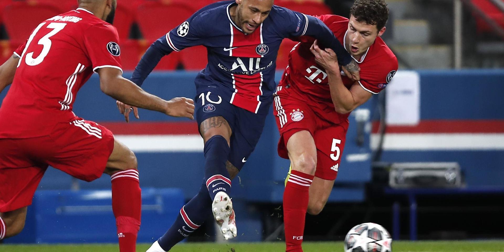 Neymar var i fokus i kvartsfinalreturen mellan Paris SG och Bayern München, där PSG vann totalt – trots förlust med 0–1.