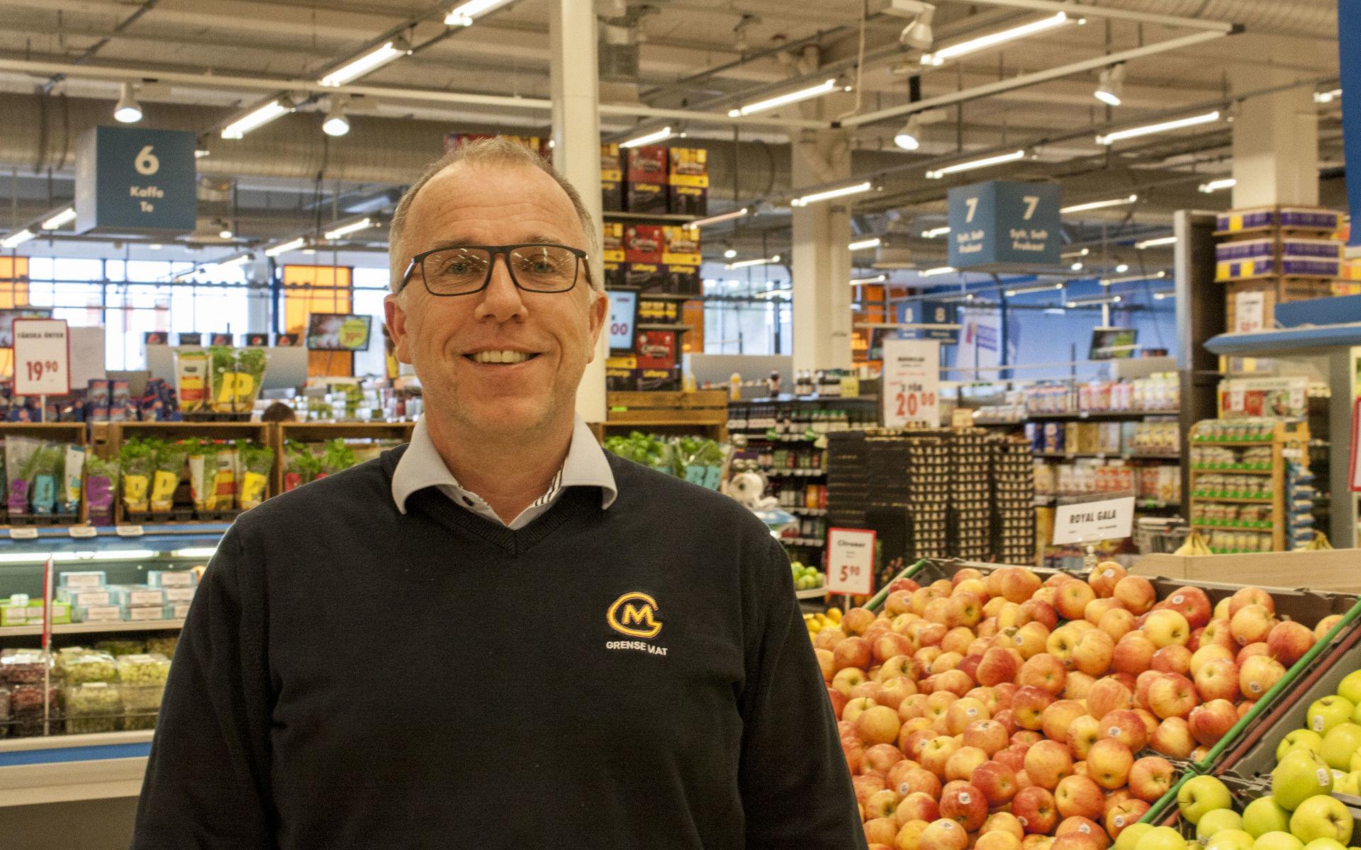 Göran Lundgren, driftchef Nordby Supermarket, Maximat Nordby och Maximat Svinesund.