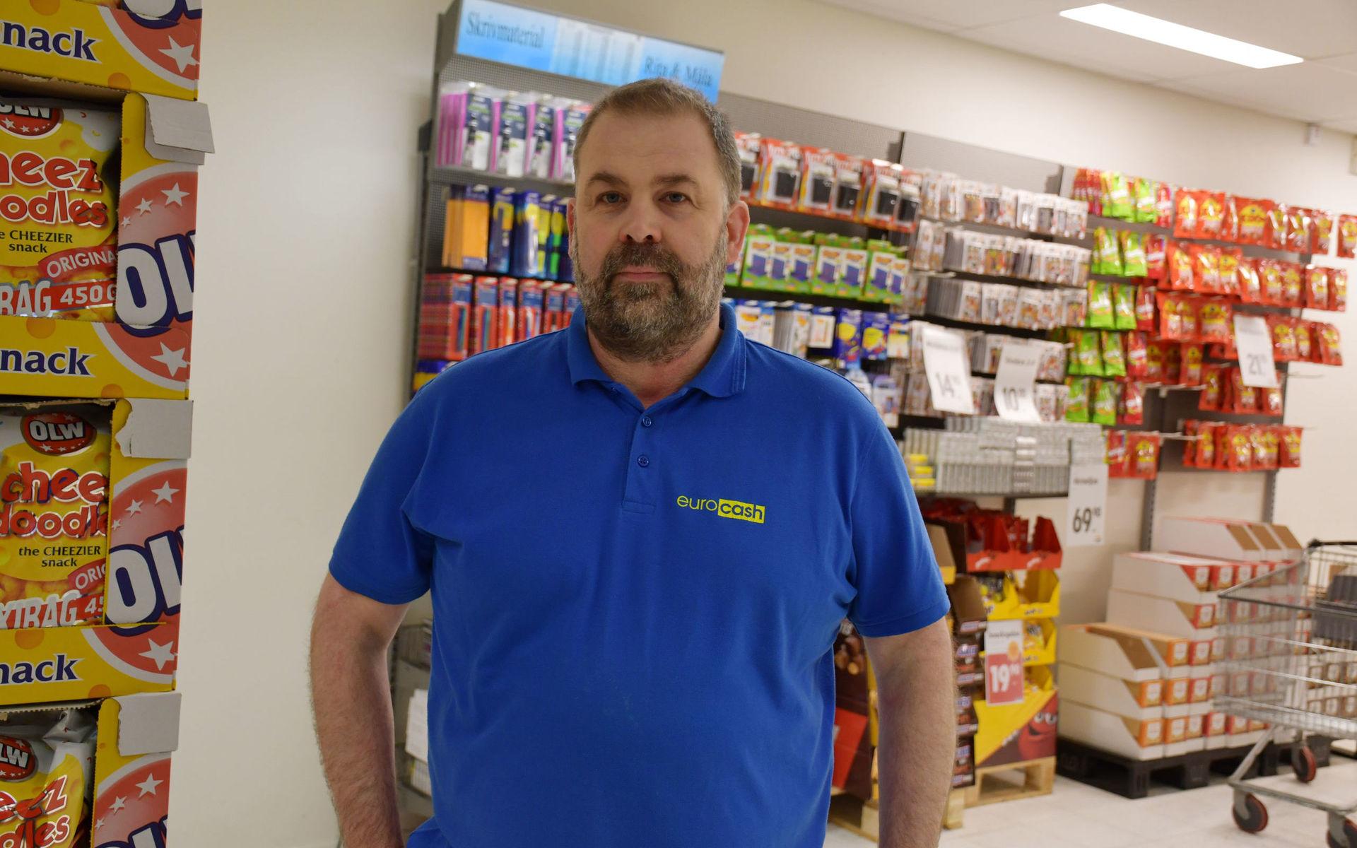 Göran Johansson, teamchef på färskvaror på Eurocash, i Strömstad, instämmer med övriga butikschefer: trycket i affärerna har varit större än vanligt.