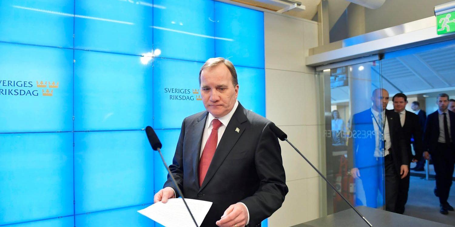 Statsminister Stefan Löfven (S) kan räkna med attacker från flera håll. Arkivbild.