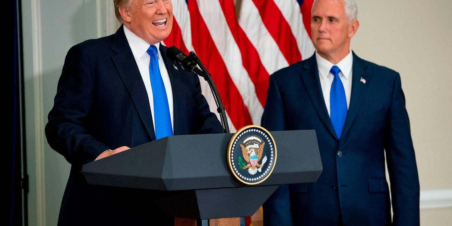 Vill han ta över? President Donald Trump och vice president Mike Pence, som New York Times skriver förbereder för att kampanja i presidentvalet 2020.