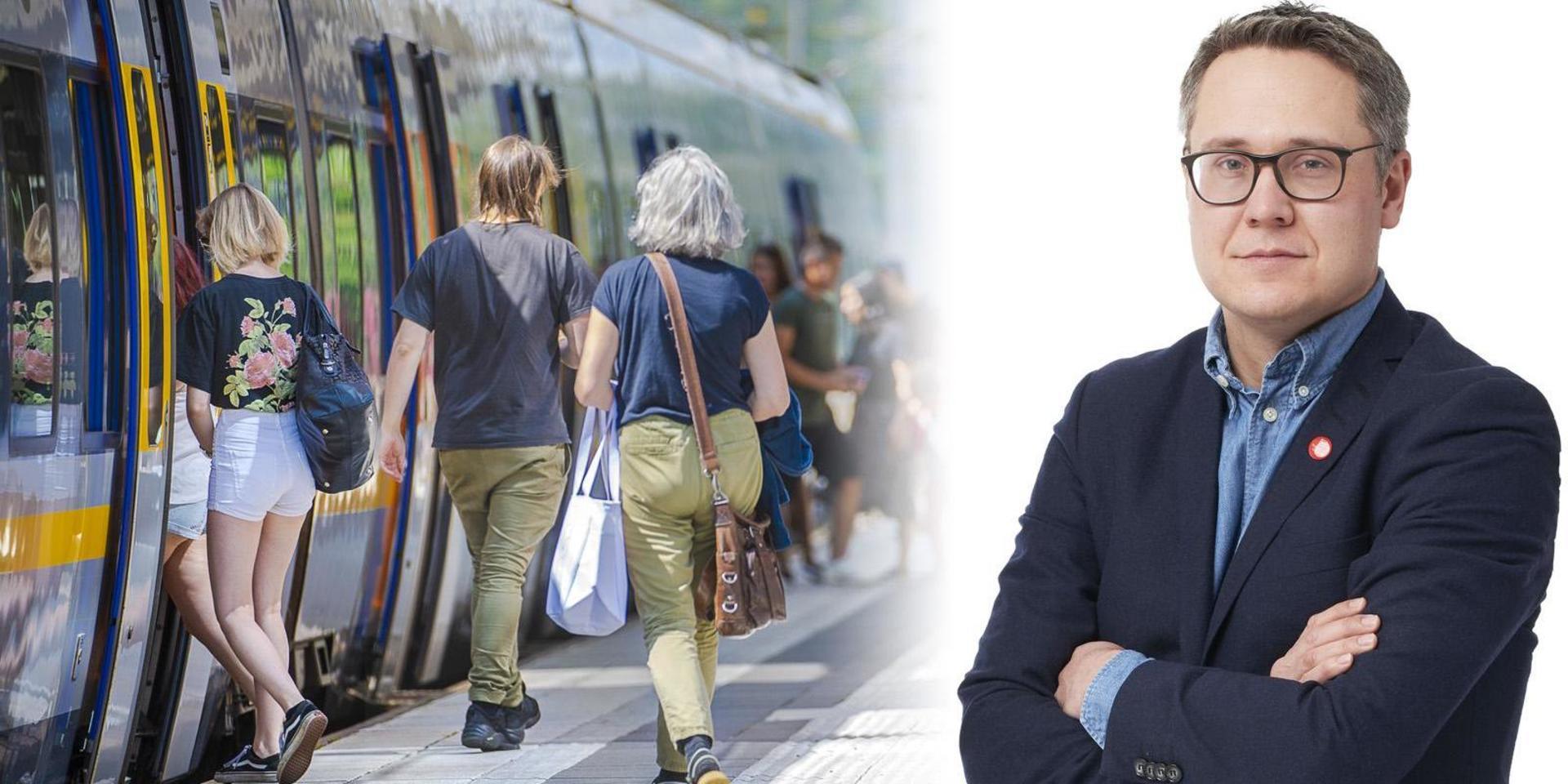 Tåget ska bli ett mer attraktivt färdmedel under ”tågåret” 2021, skriver Johan Danielsson (S).