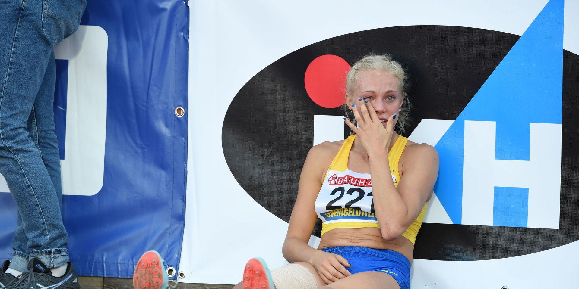 Den skada som längdhopparen Tilde Johansson fick i Finnkampen är inte så allvarlig som först befarat skriver hon på Instagram.