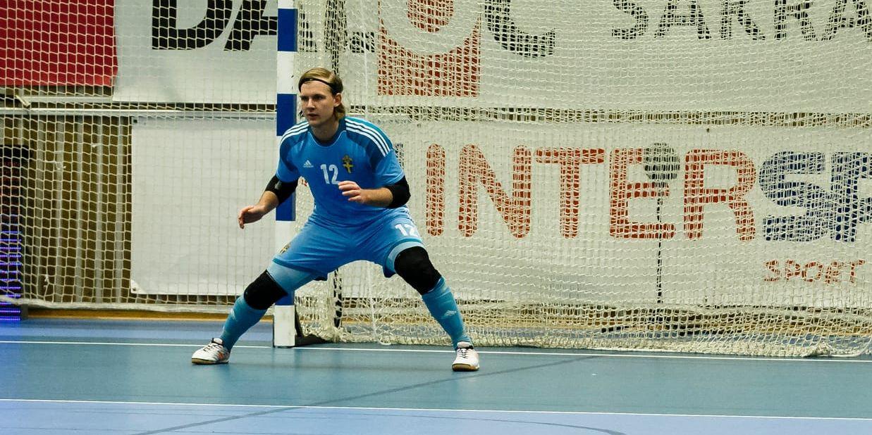 Gedigen insats. Marcus Gerd stod mot Norge i lördags när Sverige vann med 4–1 och blev utsedd till matchens lirare.