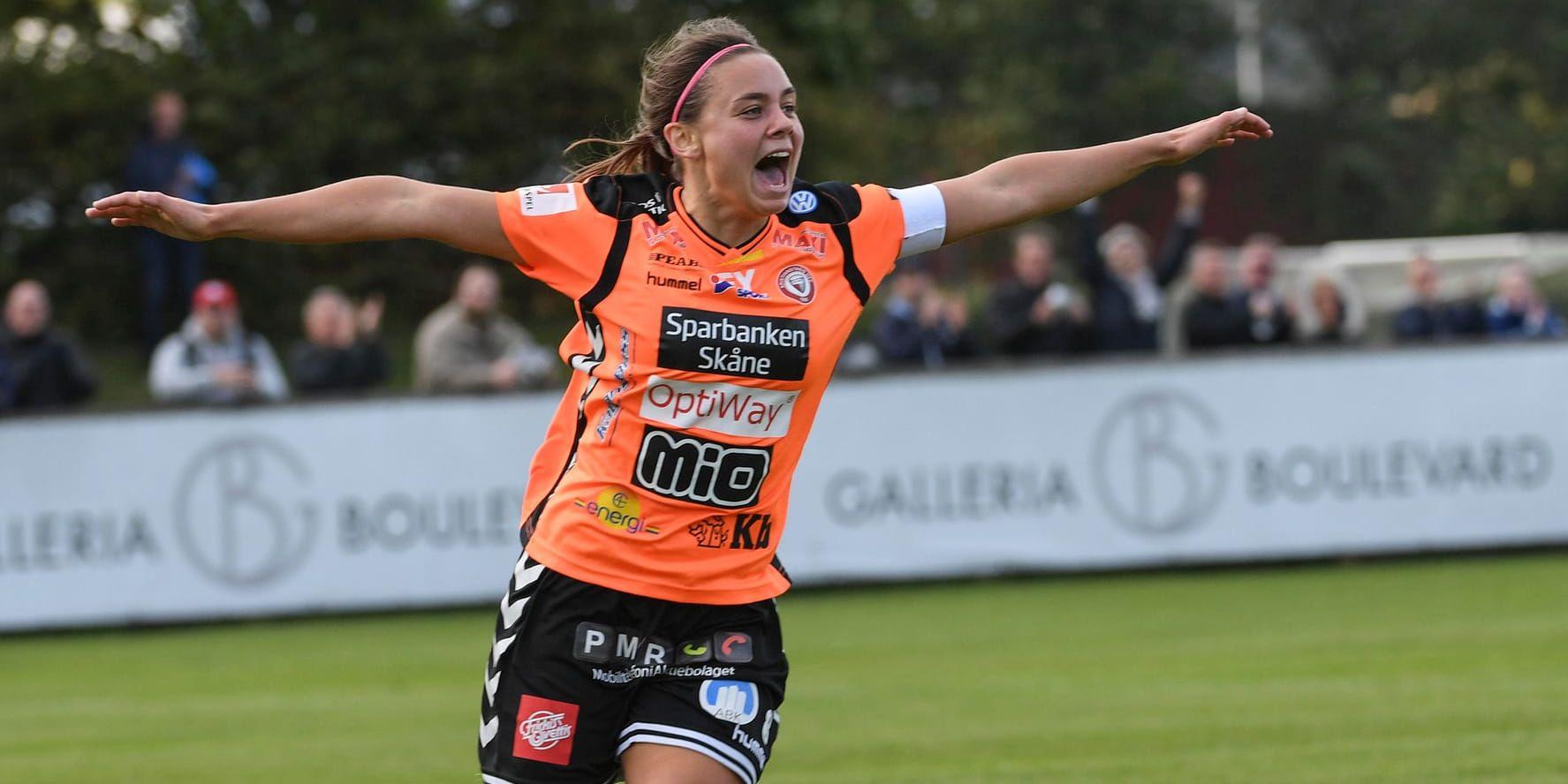 Alice Nilsson var en av Kristianstads matchhjältar i cupsemifinalen mot Piteå. Arkivbild.