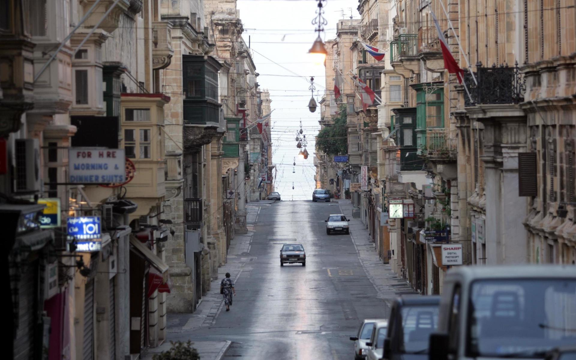 Gata i Maltas huvudstad Valetta.