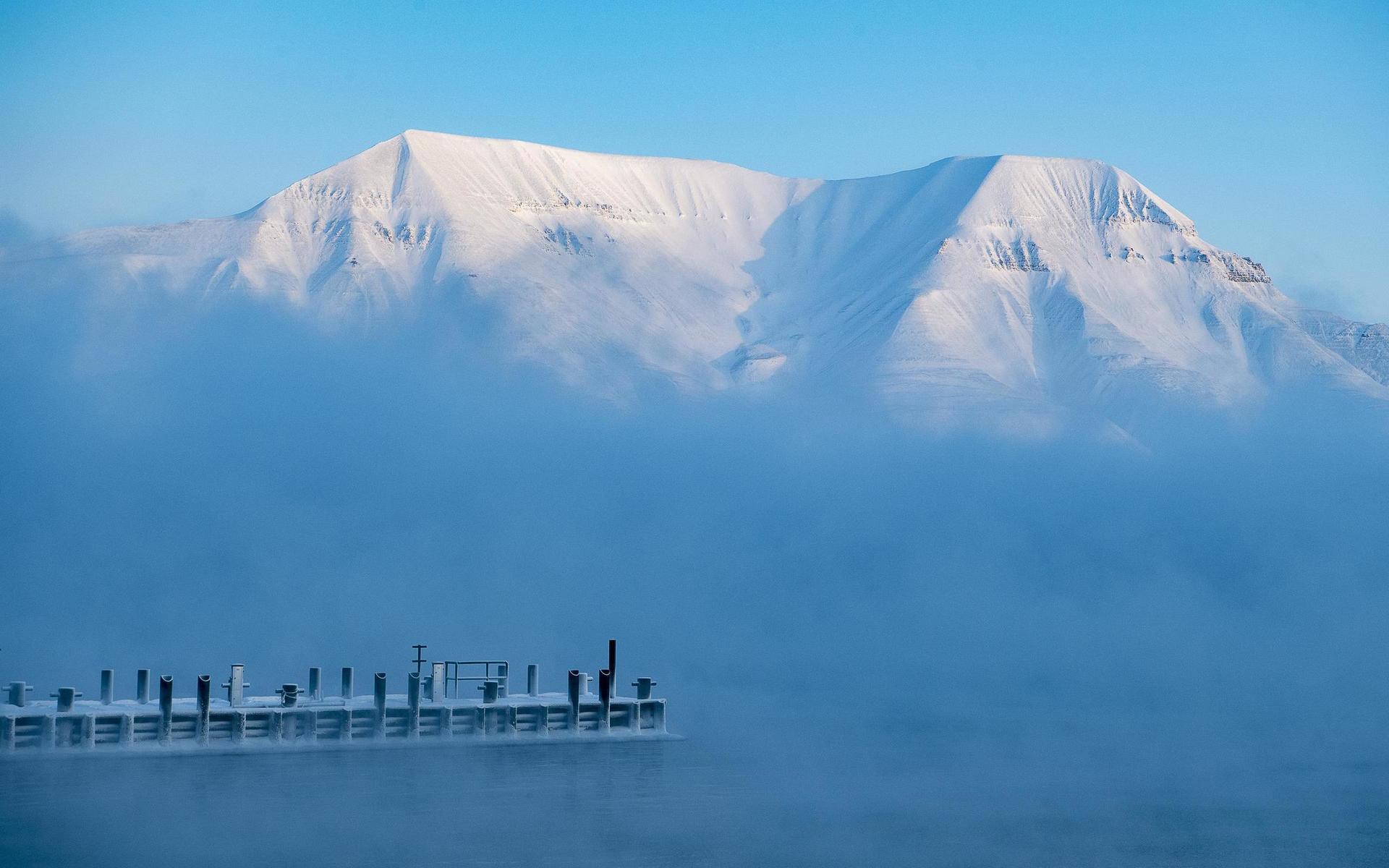 LONGYEARBYEN 20200318Arktis och Svalbard hör till de områden i världen som drabbats hårdast av klimatförändringarnaFoto: Jonas Ekströmer / TT / kod 10030 