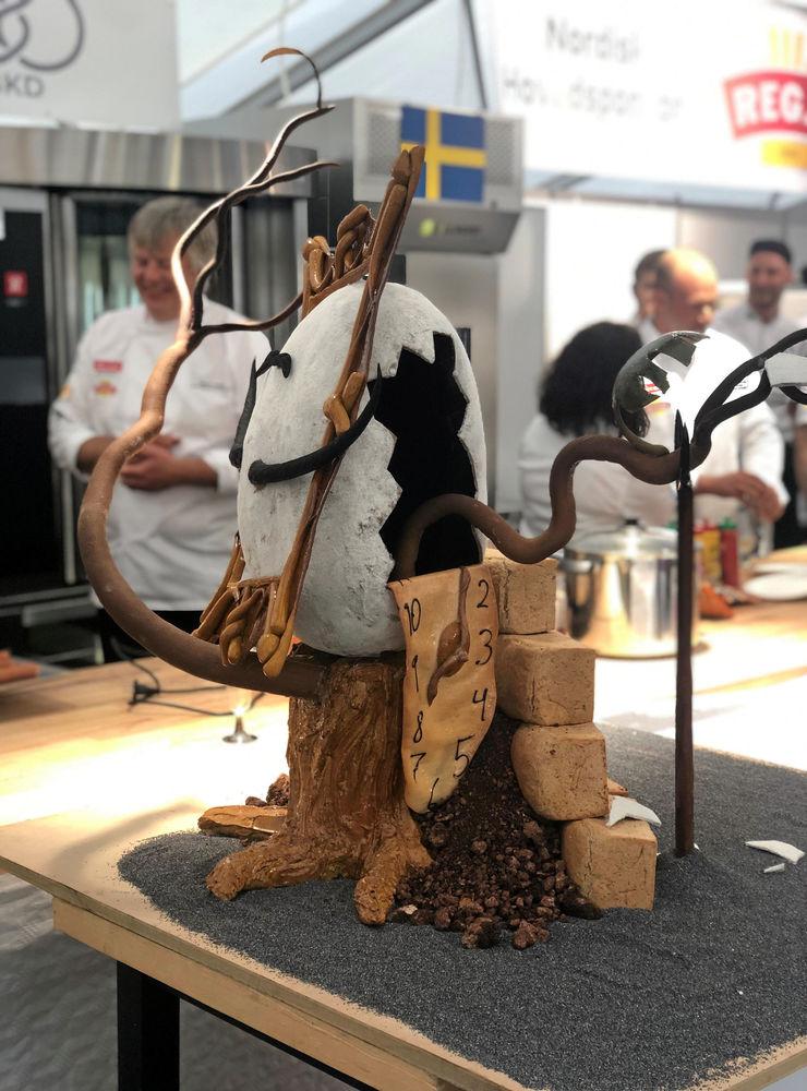Svenska bagarlandslagets ätbara skulptur under Nordic Bakery Cup 2019.