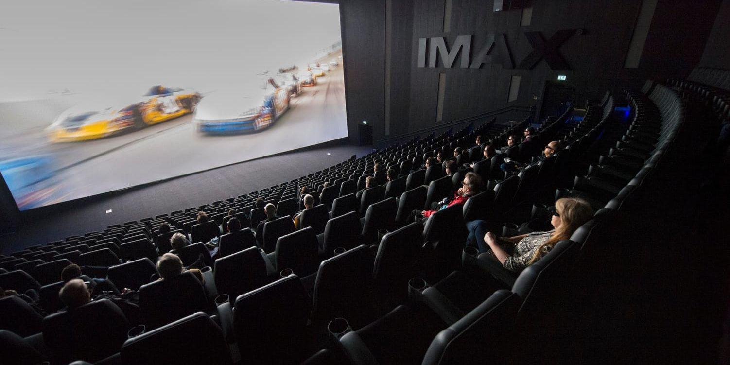 Imaxsalongen i Mall of Scandinavia har en filmduk på 22 gånger 11 meter, och kan visa filmer i 3D. Arkivbild.
