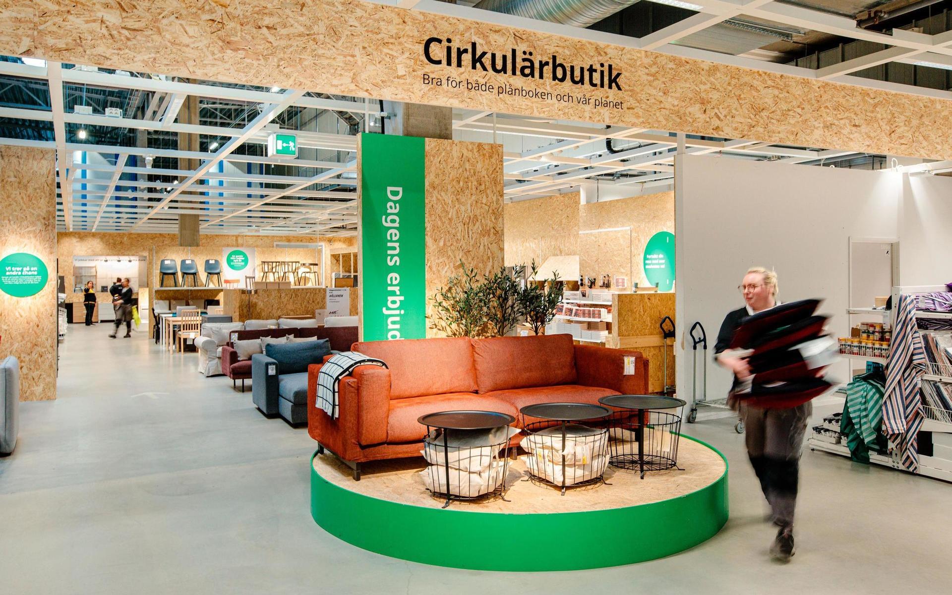 Cirkulärbutiker kommer att finnas i alla svenska Ikea-varuhus innan sommaren.