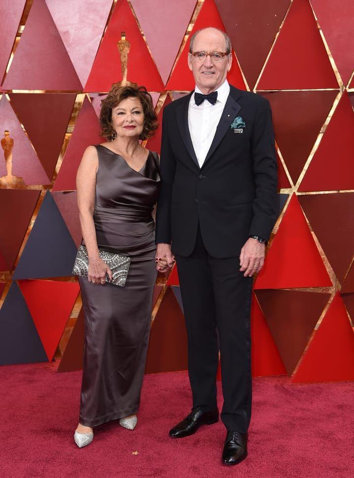 Sharon R. Friedrick och Richard Jenkins anländer till Oscarsgalan. 
